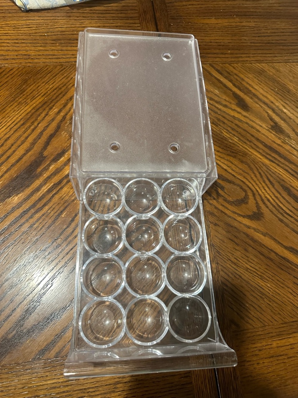 Clear Acrylic 12-Cup Egg Storage Drawer.